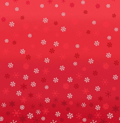 Scandi 21 Snowflake Ombre Red Cotton