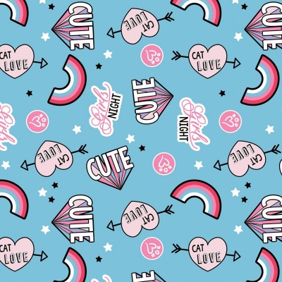 Blue Cat Love Cotton
