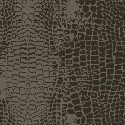 Animal Kingdom Crocodile Brown Cotton