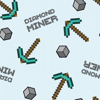 Mojang Minecraft Diamond Miner Cotton