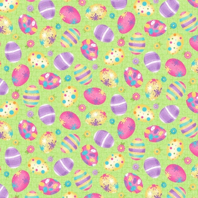 Green Easter Egg Toss Cotton