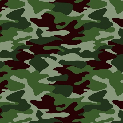 Camoflauge Green Cotton