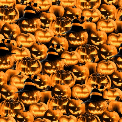 Halloween Countdown Pumpkins Cotton Glow