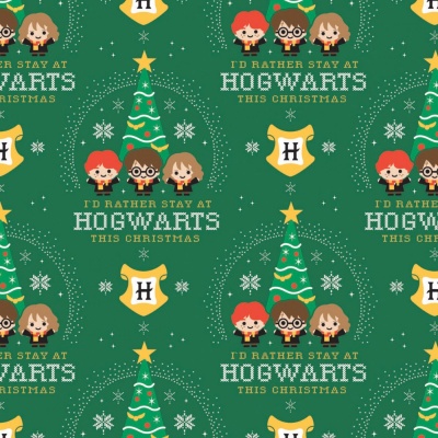 Harry Potter Hogwarts Holiday Cotton