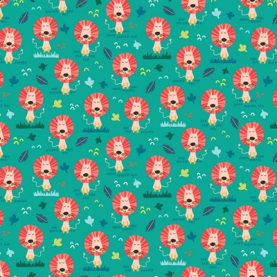 Jungle Safari King of the Jungle Cotton