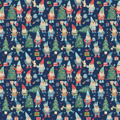 Naughty & I Gnome it Moonlight Cotton