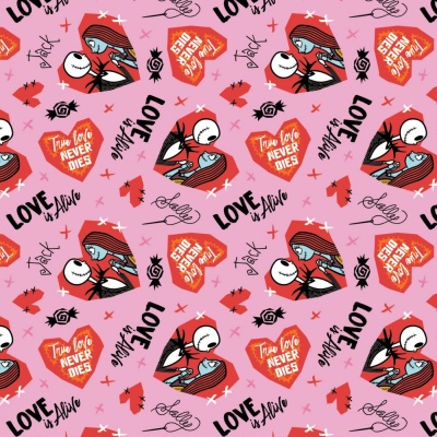 Nightmare Before Christmas Valentines Day Cotton