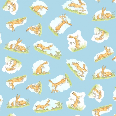 GHMILY Sky Nutbrown Hares Cotton