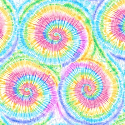 Multi Pastel Tie-Dye Cotton