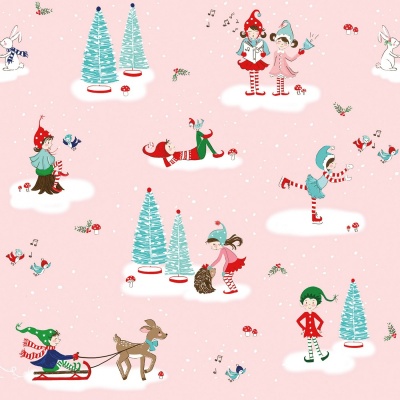 Pixie Noel 2 Main Pink Cotton