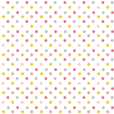 Porkopolis Multi Dots White Cotton