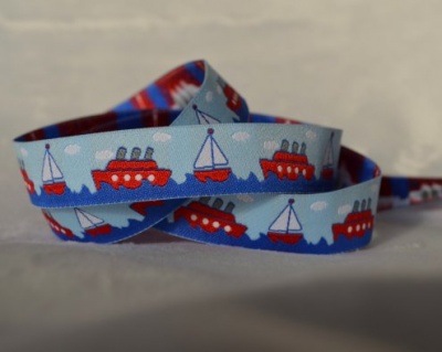 Boats Light Blue Ribbon