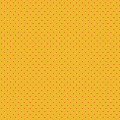 Orange Spot on Yellow Cotton