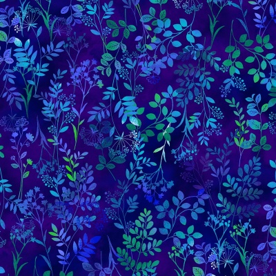 Butterfly Bliss Royal Wildflower Cotton