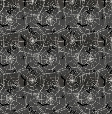 Spooky Nights Web & Bats Cotton