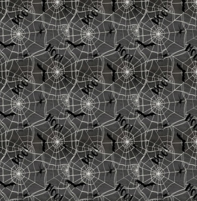 Spooky Nights Web & Bats Cotton