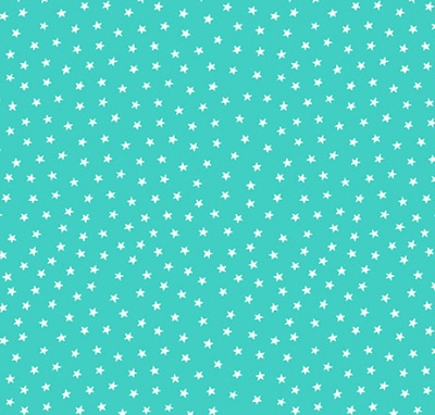 Star Bright Light Teal Cotton