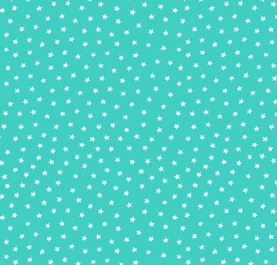 Star Bright Light Teal Cotton