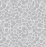 Bumbleberries Silver Metallic Cotton