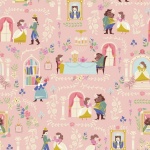 Beauty & The Beast Main Pink Cotton