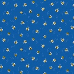 Bumble Bee Blue Cotton