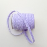 Lilac Spot Lace Edge Bias