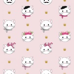 Chloe & Friends Main Sparkle Pink Cotton