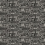 Cooper Words Black Cotton
