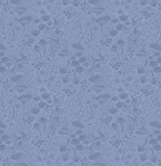 Enchanted Fantastic Fungi on Smokey Blue Cotton
