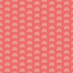 Fairy Dust Rainbows Coral Cotton