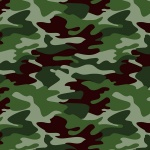 Camoflauge Green Cotton