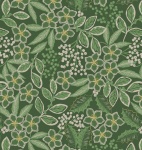 Noel Green Noel Floral with Gold Metallic Cotton