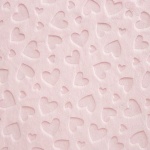Heart Embossed Blush Plush