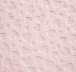 Heart Embossed Blush Plush