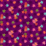 Hikari Maple Leaf Lilac Cotton