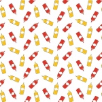 Grill Master Ketchup & Mustard White Cotton