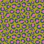 Night Jungle Leopard Spots Grass Cotton