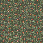 Merry Christmas Robins Grey Cotton Metallic