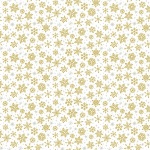 Christmas Metallics Snowflake Gold Cotton