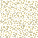 Christmas Metallics Snowflake Gold Cotton