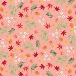 Michiko Foliage Pink Cotton Metallic