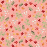 Michiko Foliage Pink Cotton Metallic