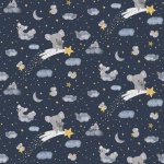 Koala Me Crazy Shooting Stars Midnight Cotton