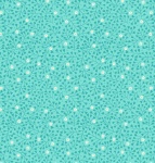 Spring Treats Mini Heart Floral Blue Cotton