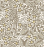 Noel Natural Noel Floral with Gold Metallic Cotton
