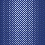 White Spot on Navy Cotton