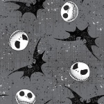 Nightmare Before Christmas Jack & Bats Cotton