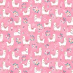 Llama Nirvana Llama and Company Pink Cotton