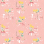 Light Pink Disney Tinkerbell Pixie Magic Cotton