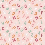 Animal Alphabet Pink Alphabet Cotton